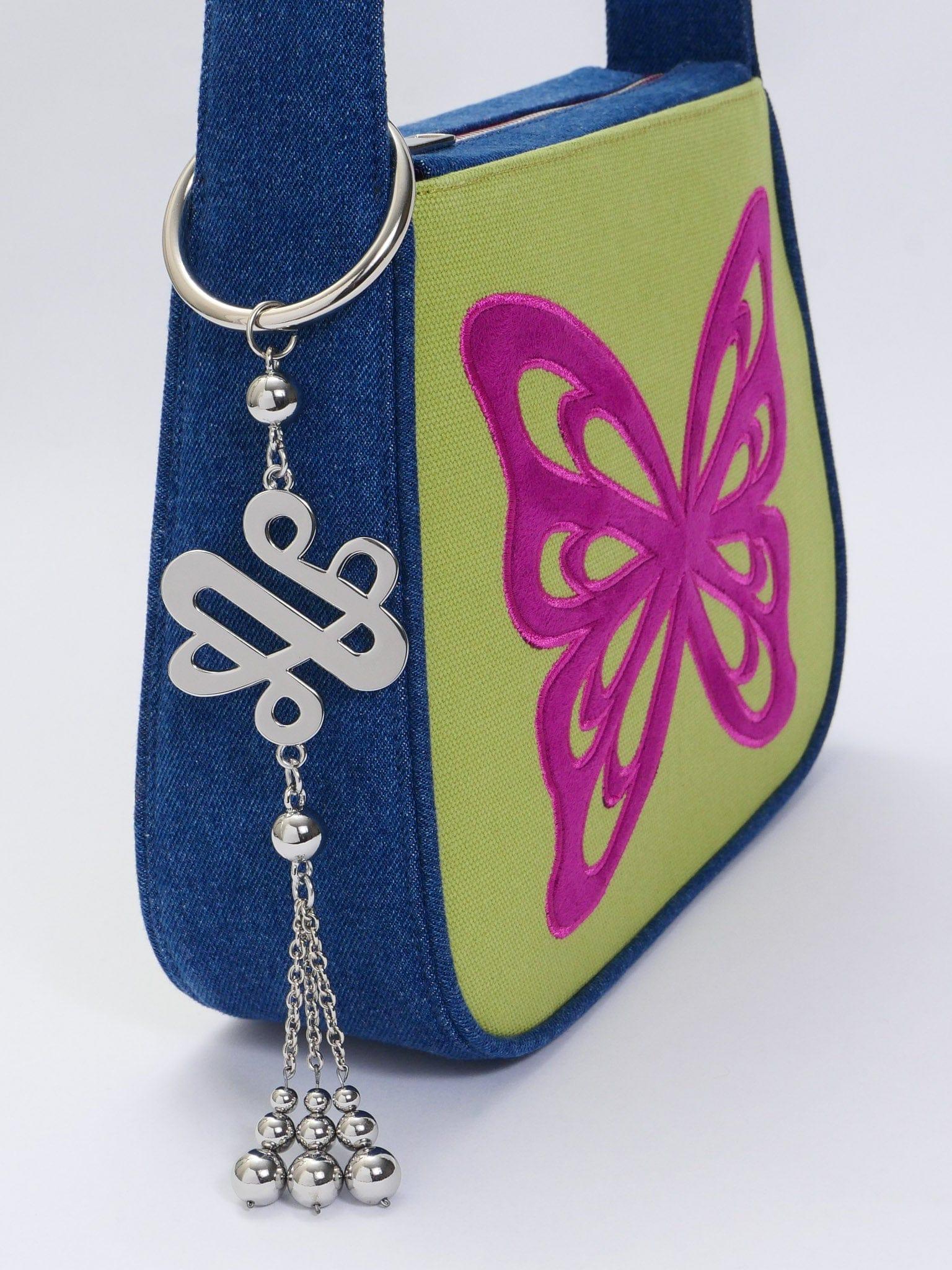 Butterfly Lovers Baguette Shoulder Bag - Green - Zanicani Studio