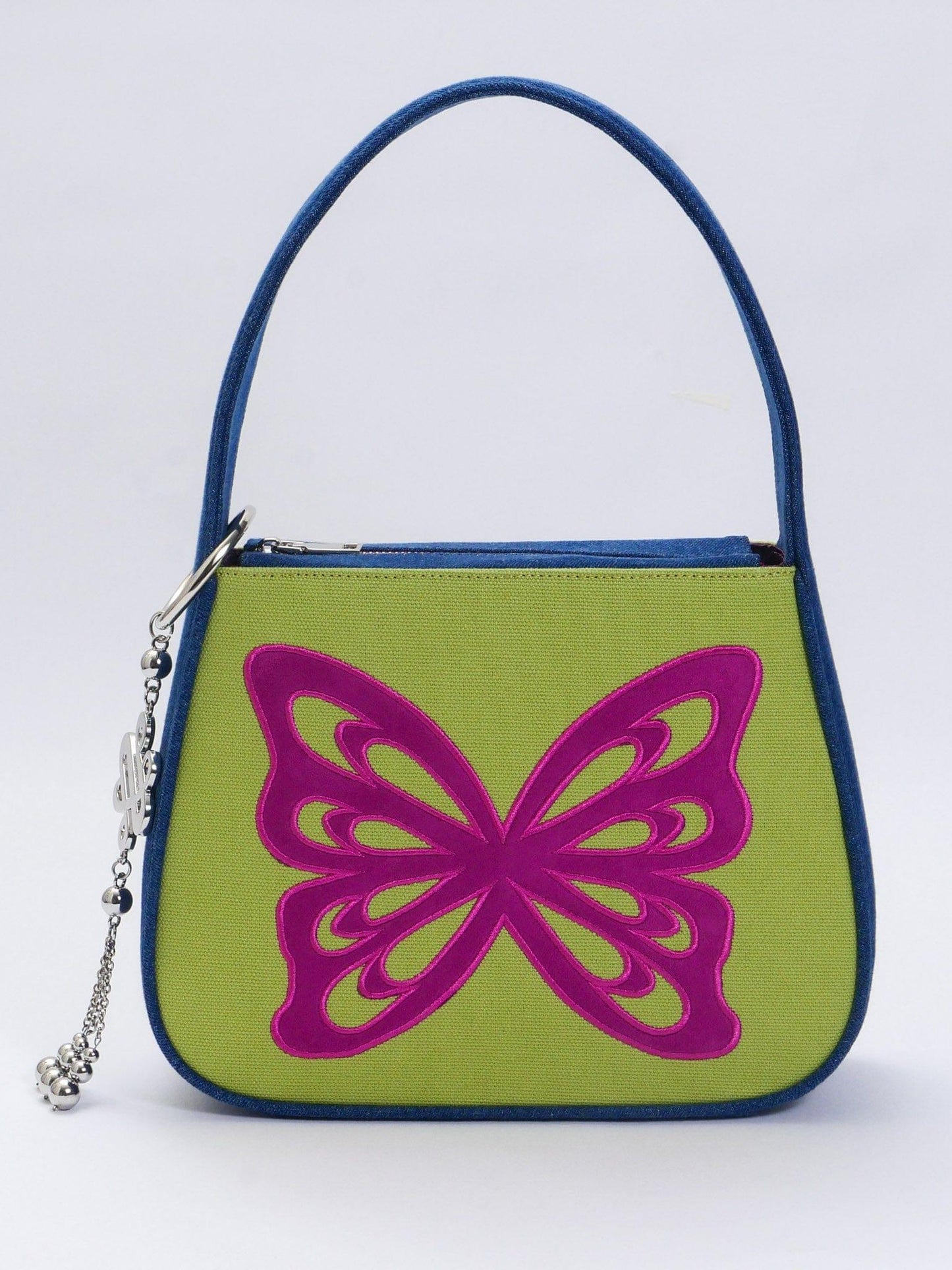 Butterfly Lovers Baguette Shoulder Bag - Green - Zanicani Studio