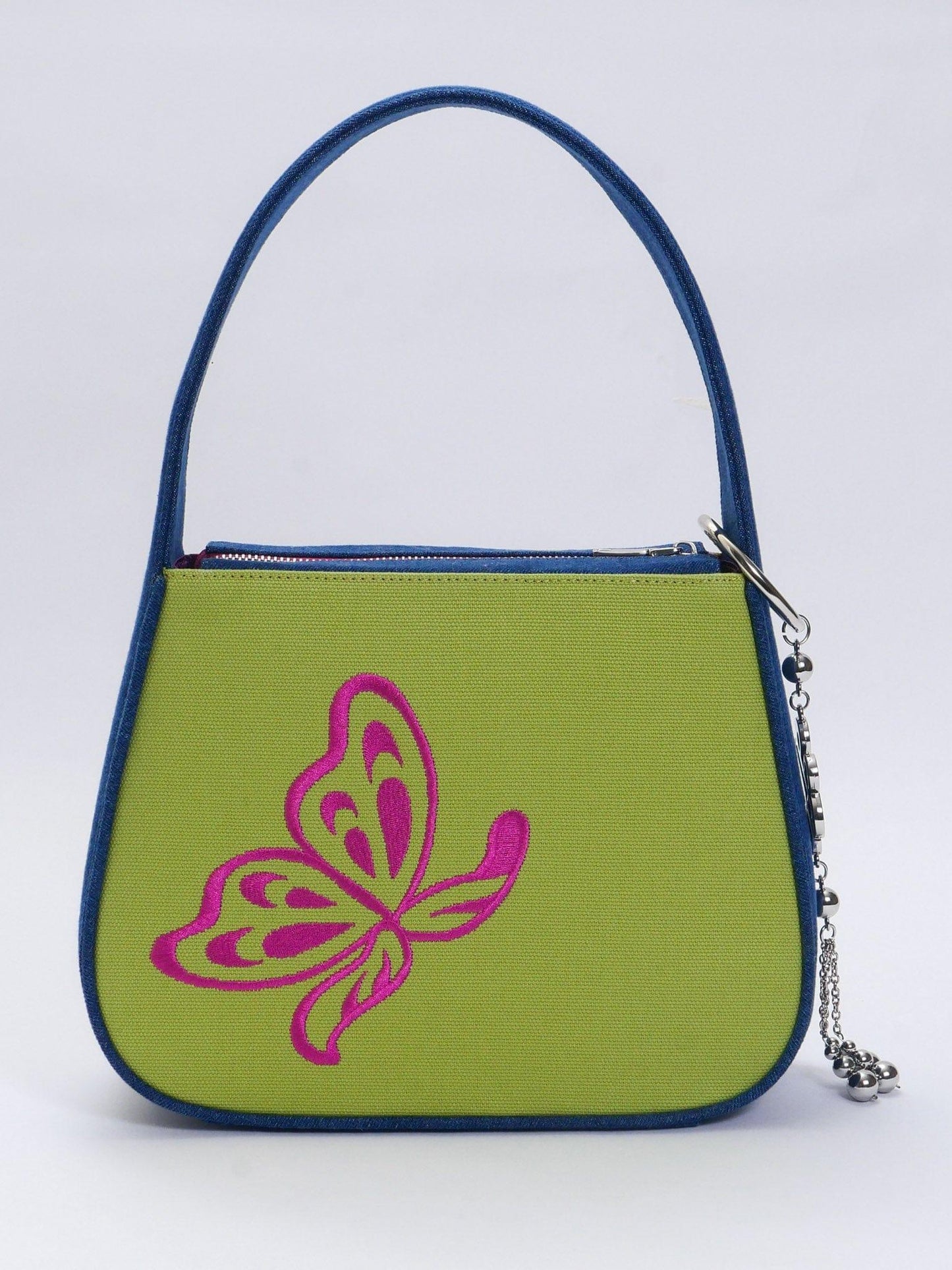 Butterfly Lovers Baguette Shoulder Bag - Green - Zanicani Studio