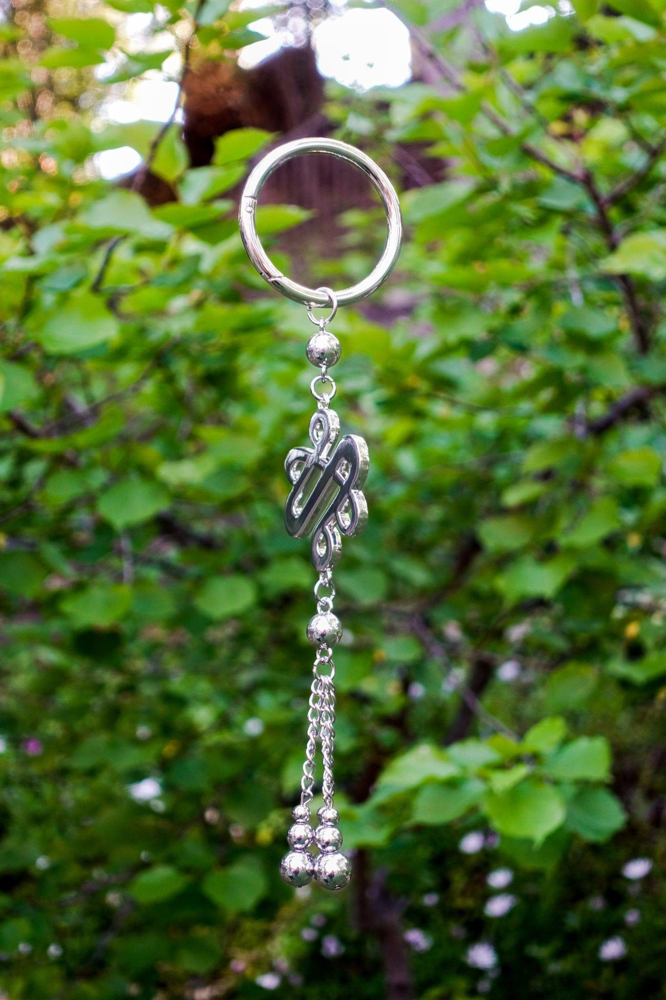 knot-a-bag-charm-silver-chrome-keychain-287187 - Zanicani Studio